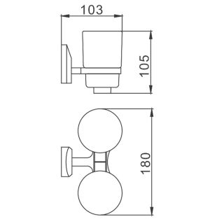Стаканы для ванной Frap F1608 хром